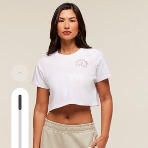 Gymshark Fitness Embroidered Graphic Oversized Crop Top